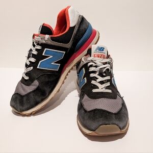 New Balance 574Black Blue Red